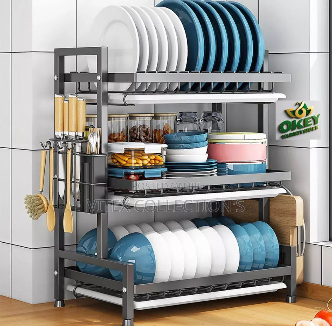 3 Layer Plate Rack