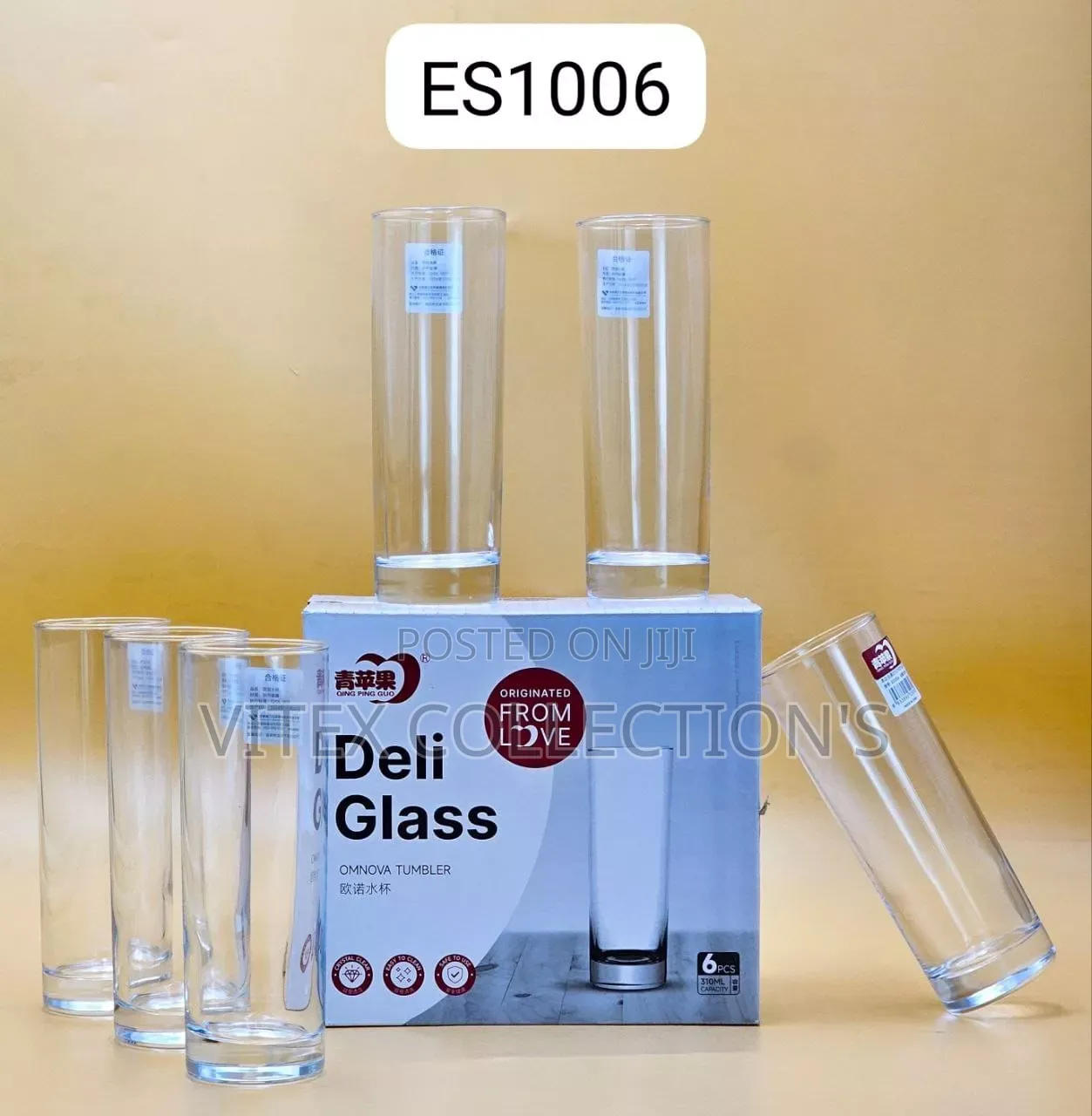 6pcs Hiball Water Glass Cup