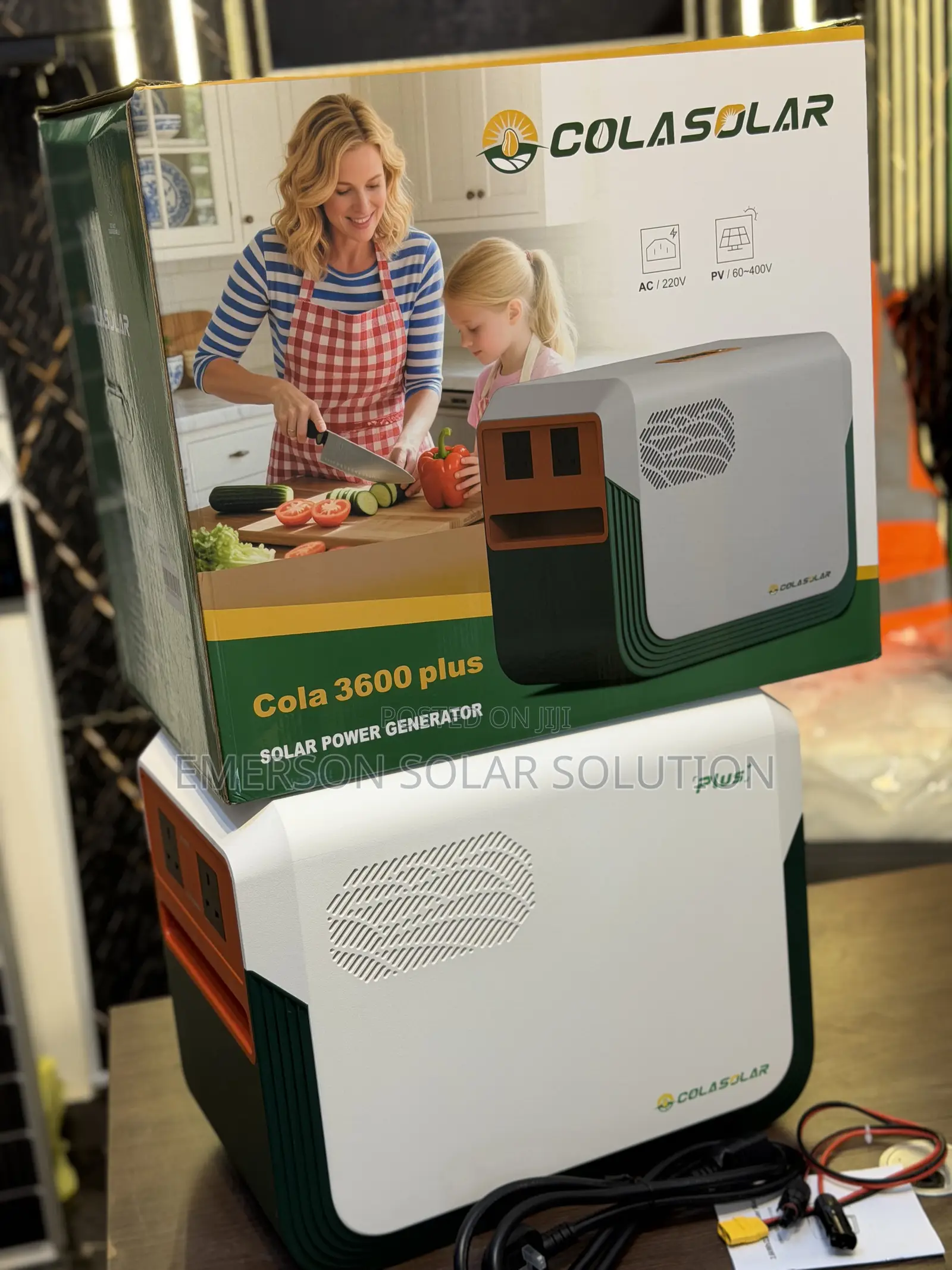 3.6kwh 220w Cola Solar Generator