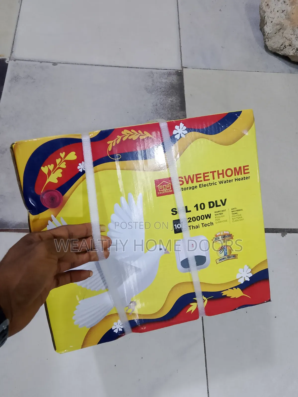 Sweethome 10l Storage Electric Water Heater 2000w