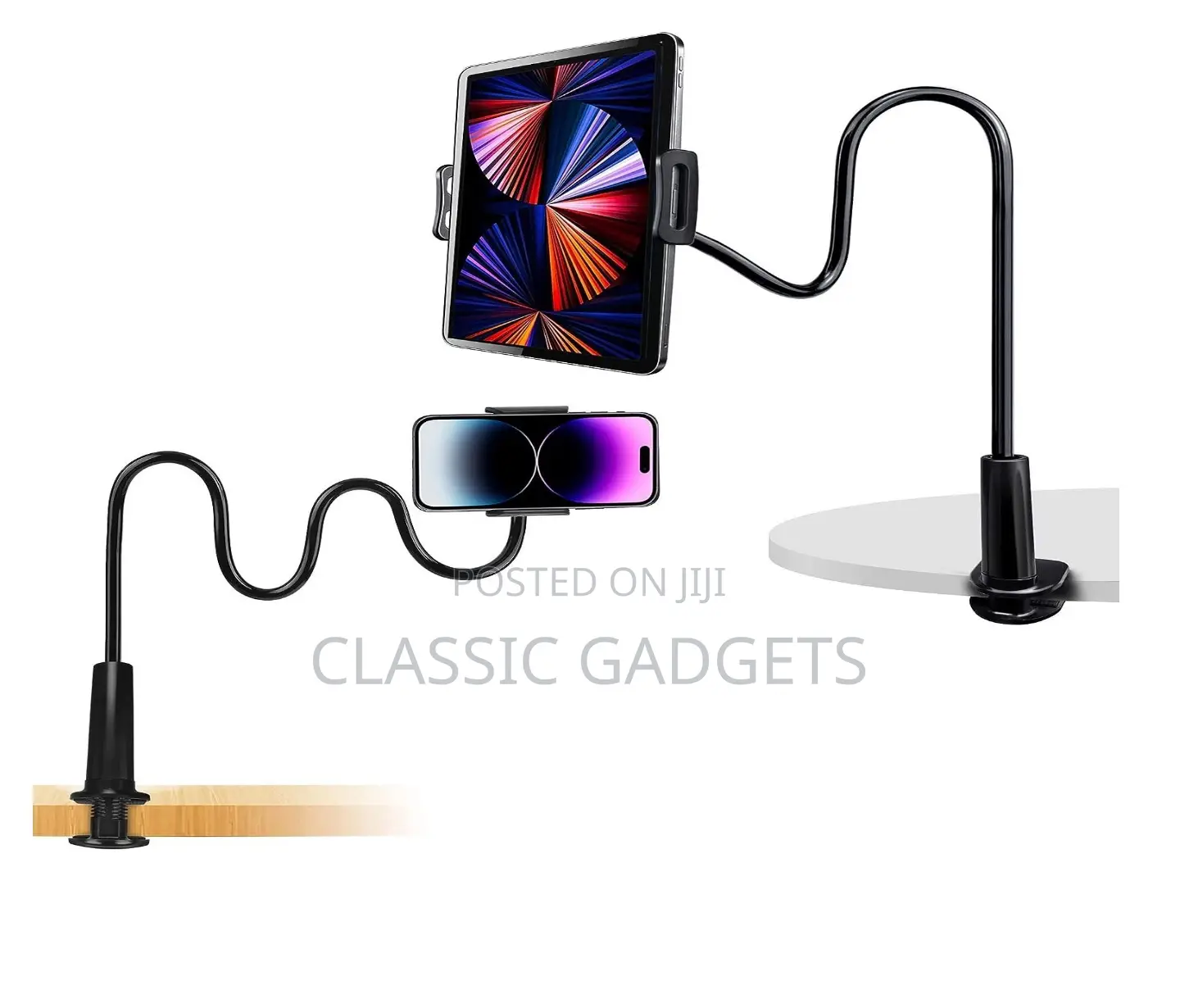 Lazy Bracket Desktop and Bed Flexible Holder for iPads/Tablets