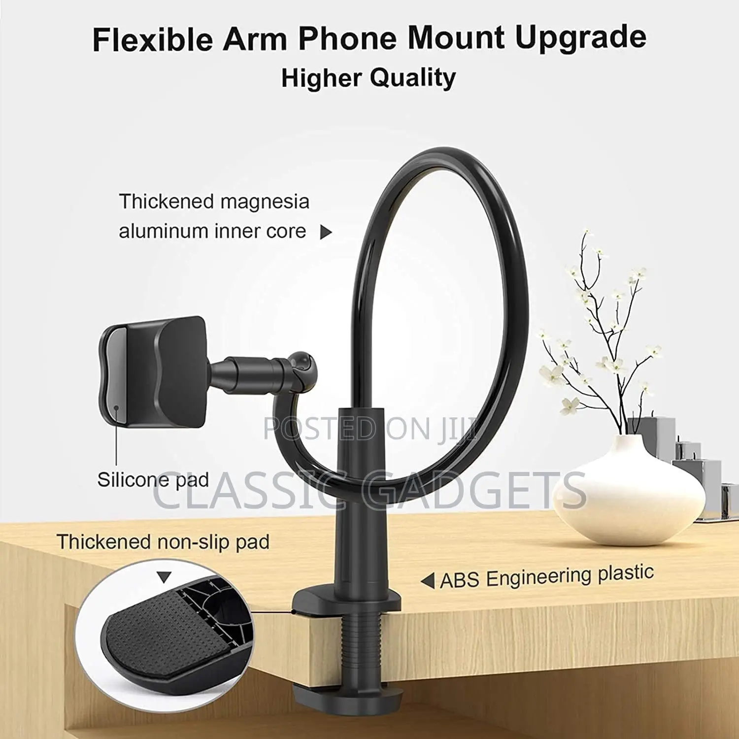 Lazy Bracket Desktop and Bed Flexible Holder for iPads/Tablets