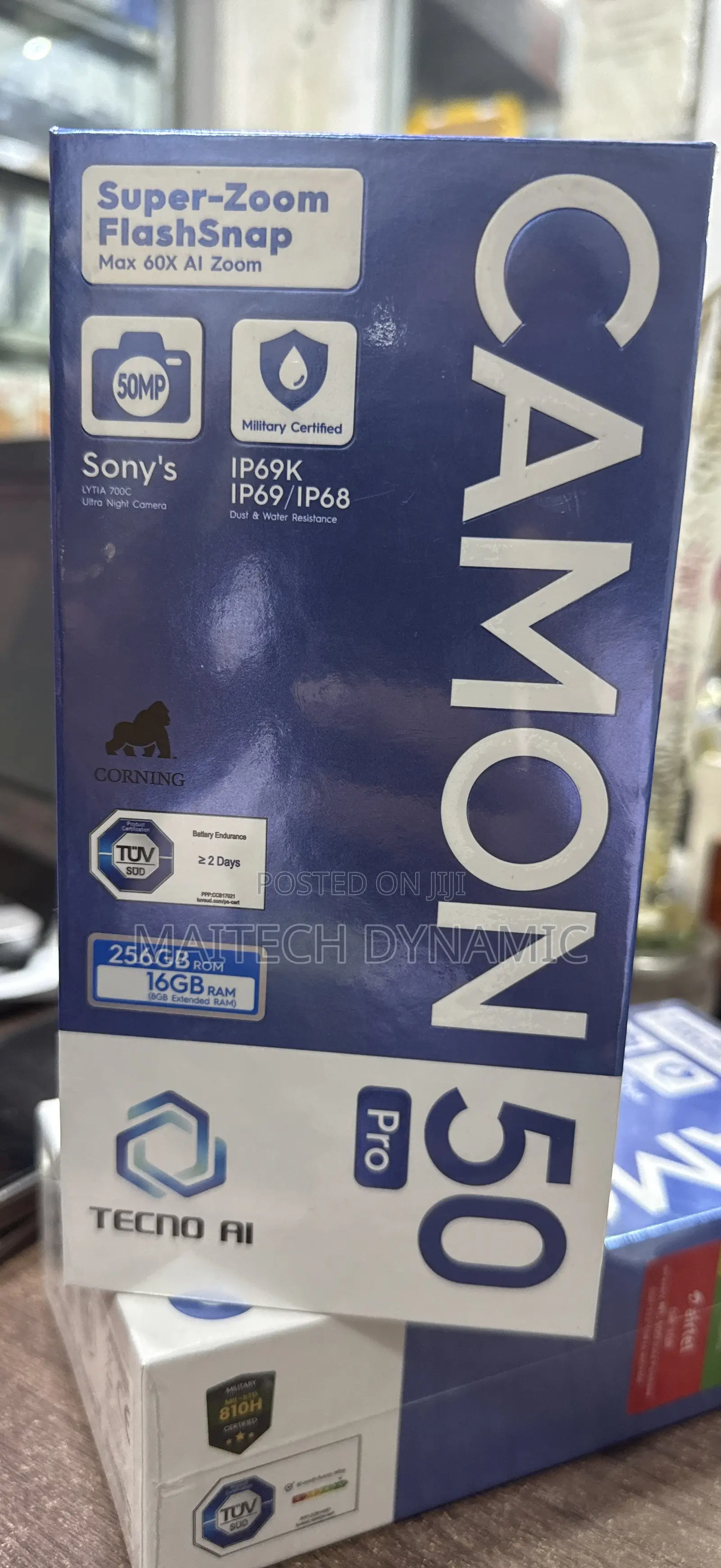 New Tecno Camon 50 Pro 256 GB Black