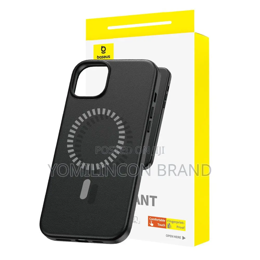 Brand New Baseus Fauxther Series Case for iPhone 13 Pro Max - Black