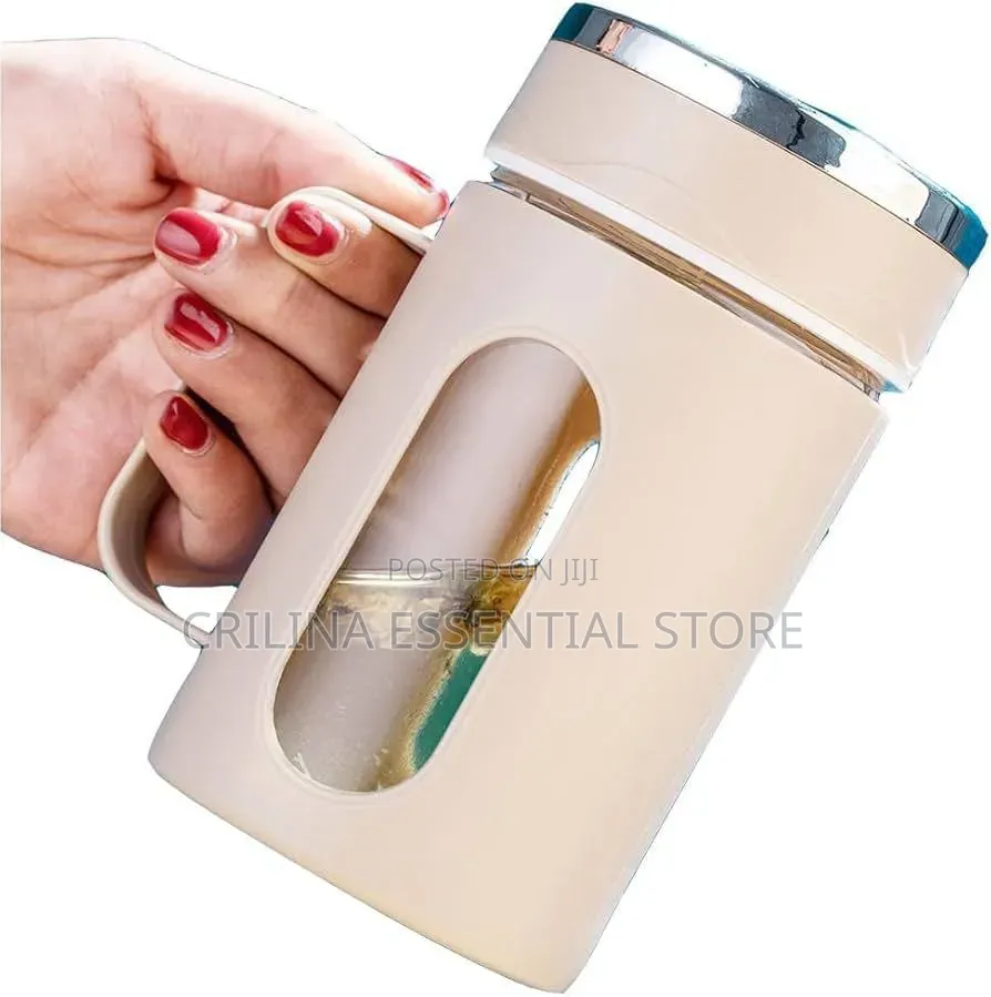 Double Layer Plastic Glass Office Cup 500ml(Souvenir)