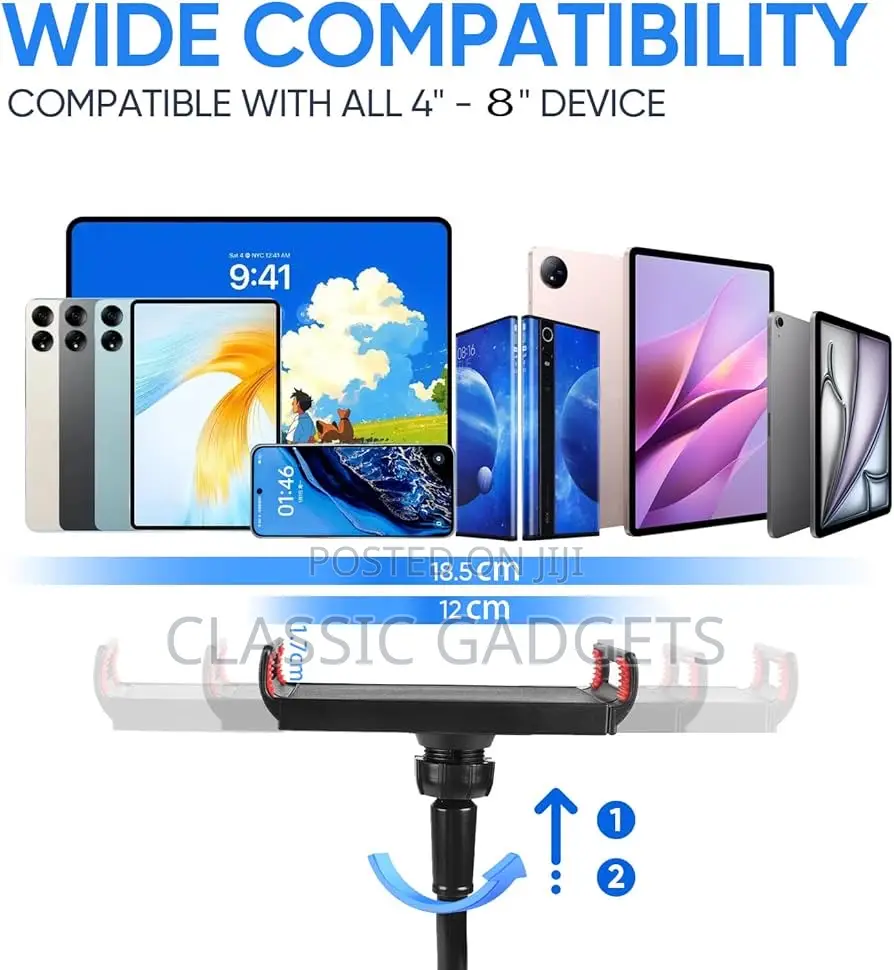 Lazy Bracket Desktop and Bed Flexible Holder for iPads/Tablets