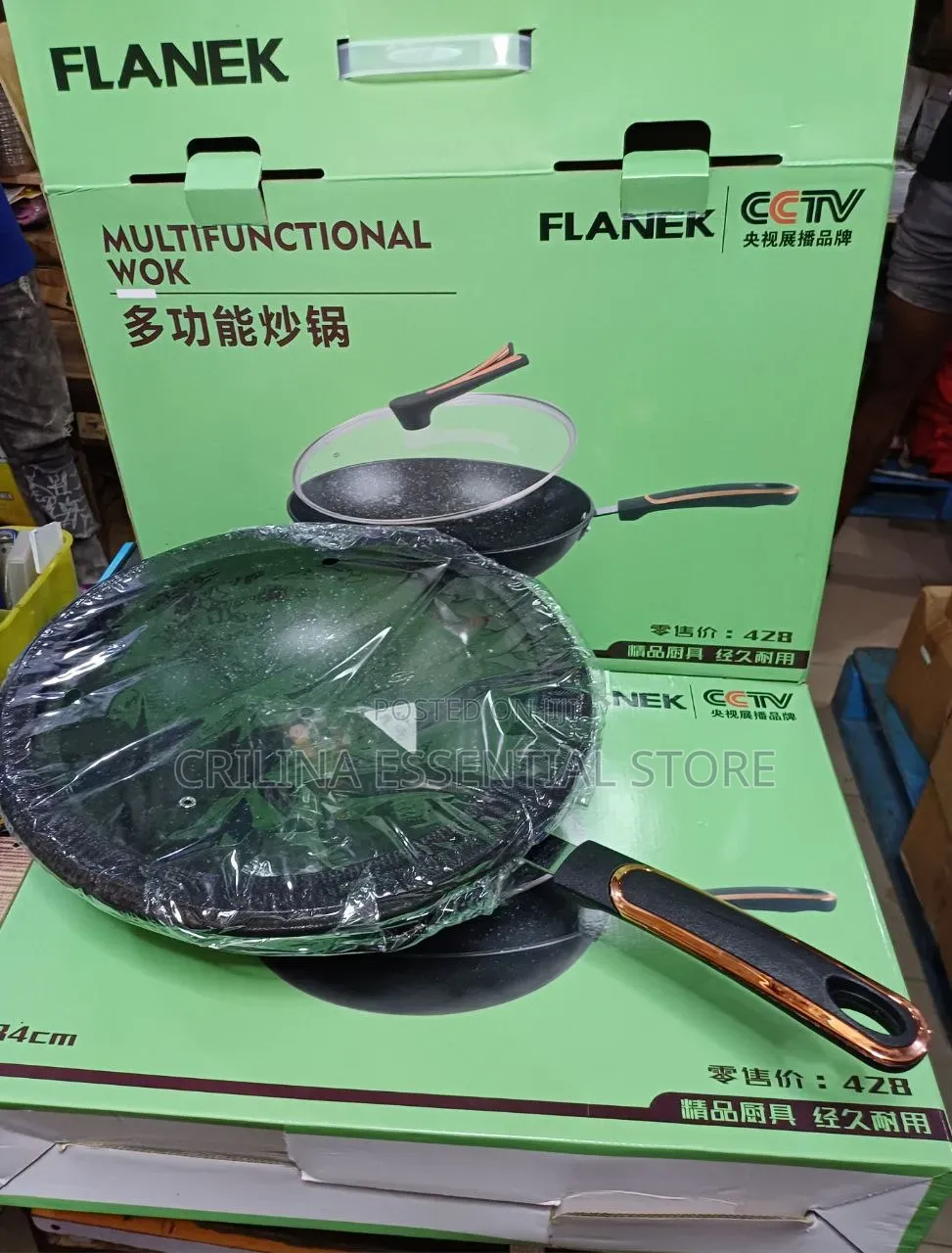 Flanek CCTV 34cm Multifunctional Wok Fry Pan