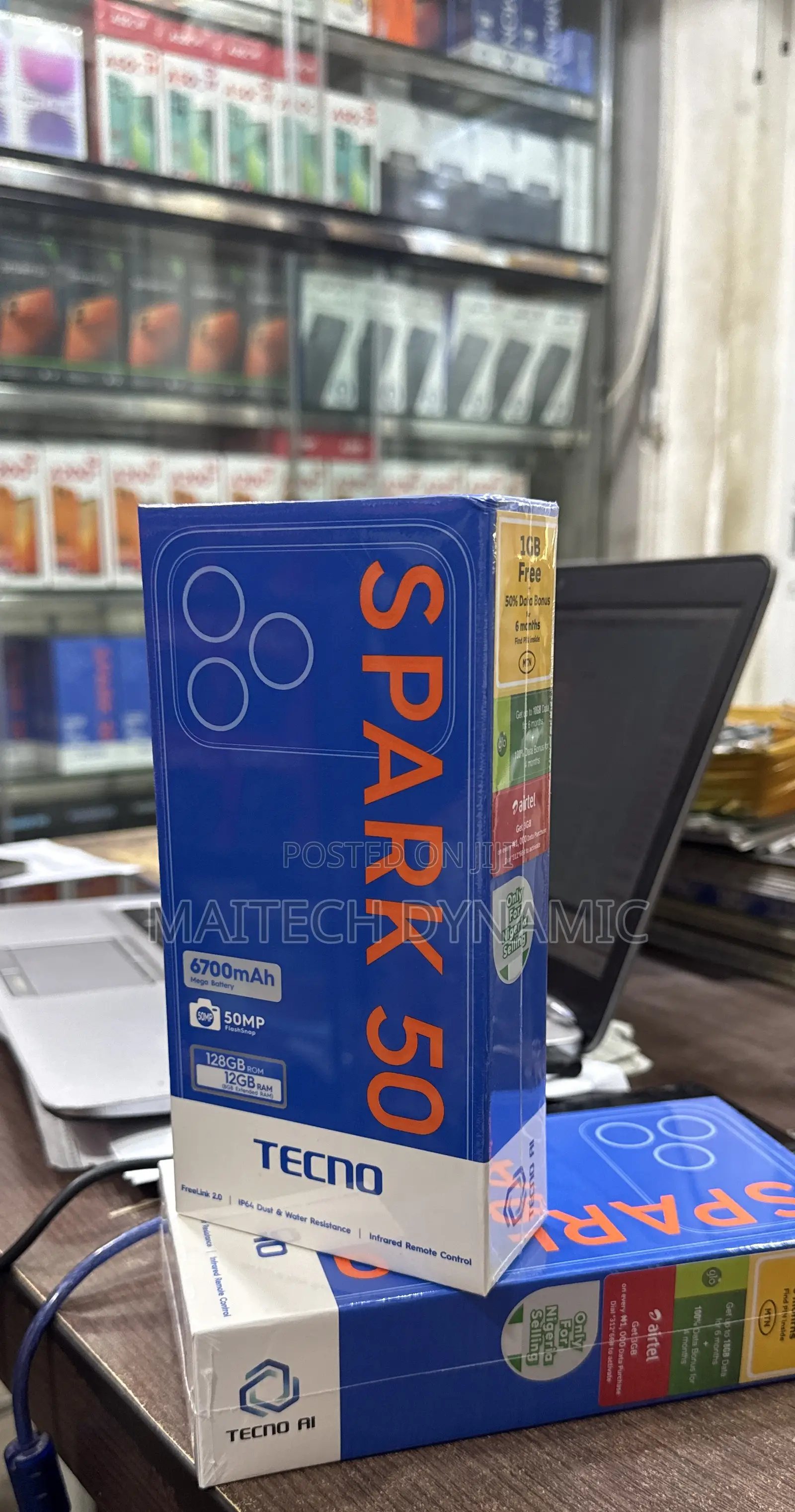 New Tecno Spark 50 128 GB Black