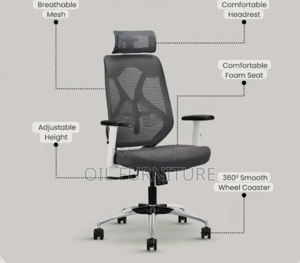 Luxury Executive Ergonomic Mesh Office Chair – High Back