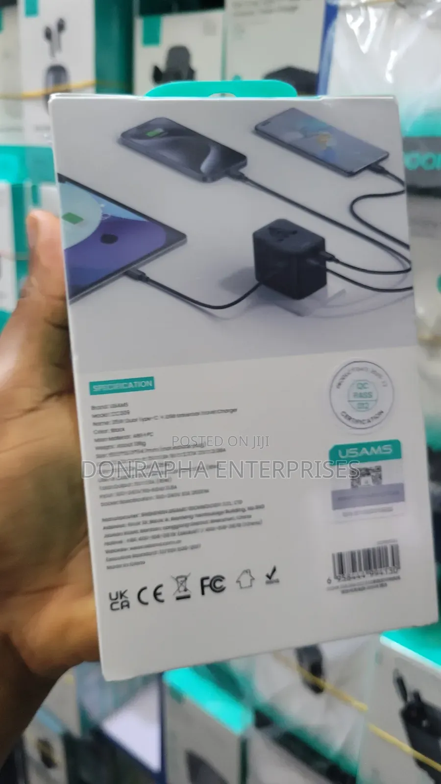 25w Dual Type C + Universal Travel Charger