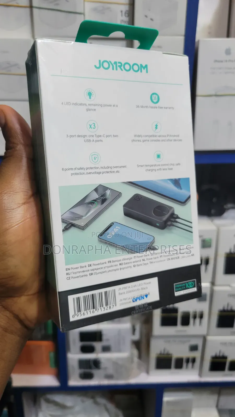 20000mah Joyroom 2.4a Led Power Bank