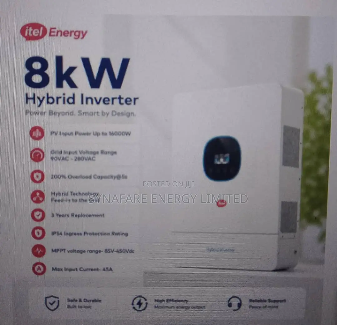Itel 8kw Inverter Hybrid 48v Ip54 Single Phase