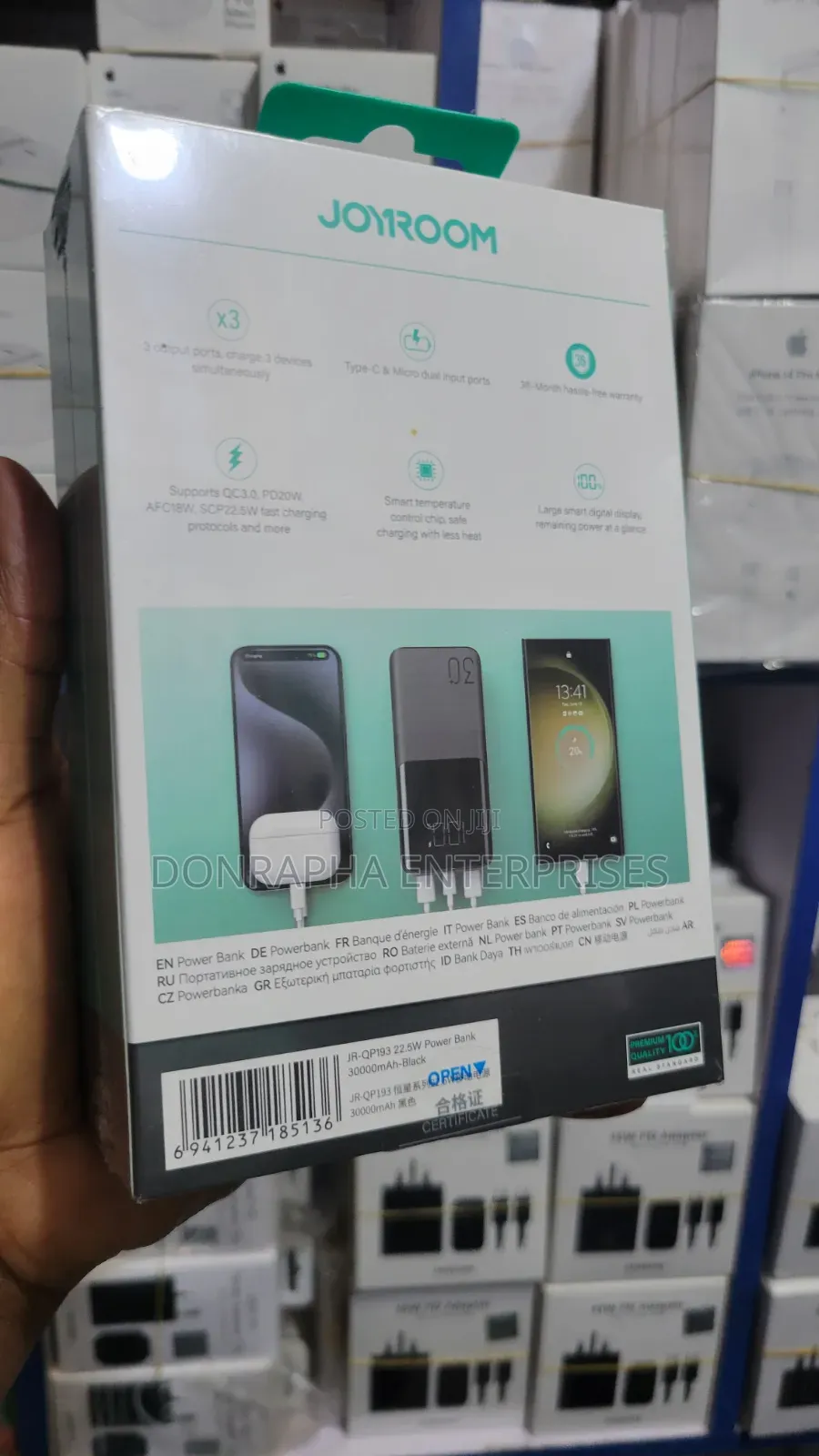 30000mah Joyroom Digital Display Power Bank