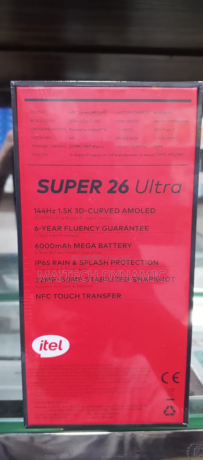 New Itel S26 Ultra 128 GB