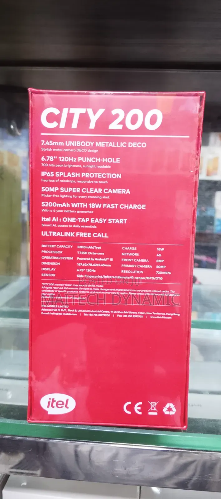 New Itel City 200 128 GB