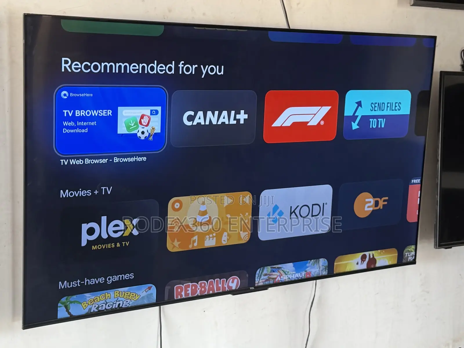 65-Inch Uk Used TCL HDR Android With Google Tv for Sale