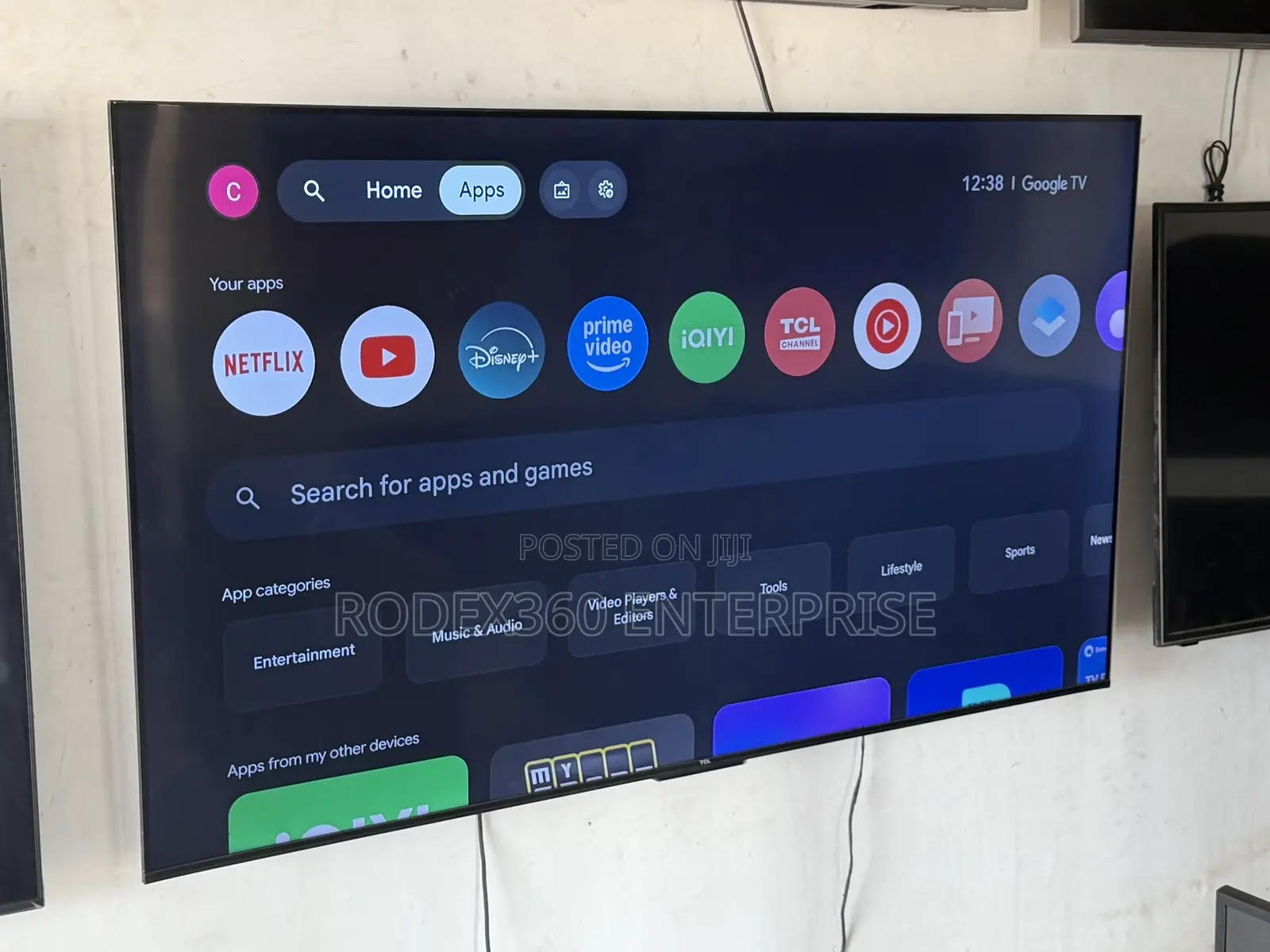 65-Inch Uk Used TCL HDR Android With Google Tv for Sale