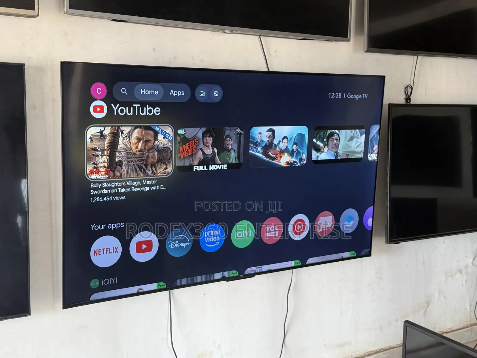 65-Inch Uk Used TCL HDR Android With Google Tv for Sale
