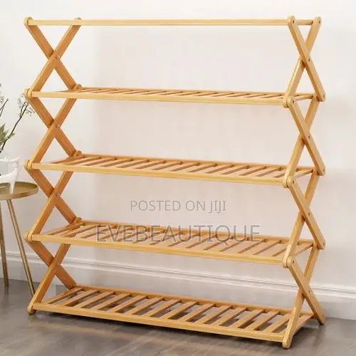 Bamboo Wooden Shoe Rack 5-Tier