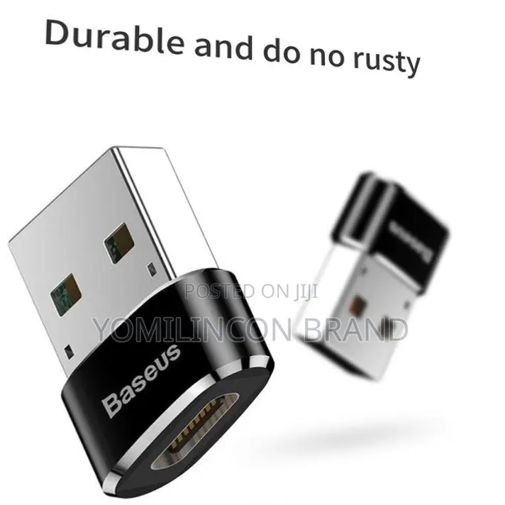Brand New Baseus Mini Usb-C Female to Usb Male - Black
