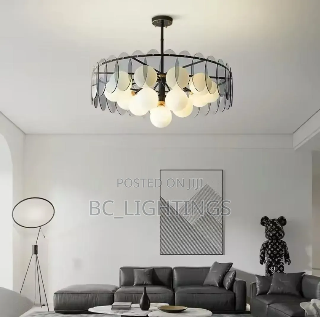Modern Simple Rall Copper Led Pendant Lamp Indoor Lighting Chandelier