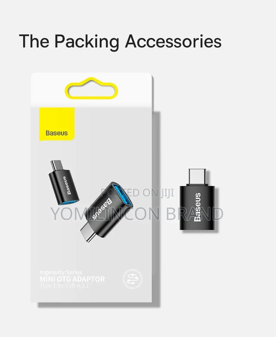 Baseus Ingenuity Series Mini Otg Adapter Type-C to Usb-a - Black