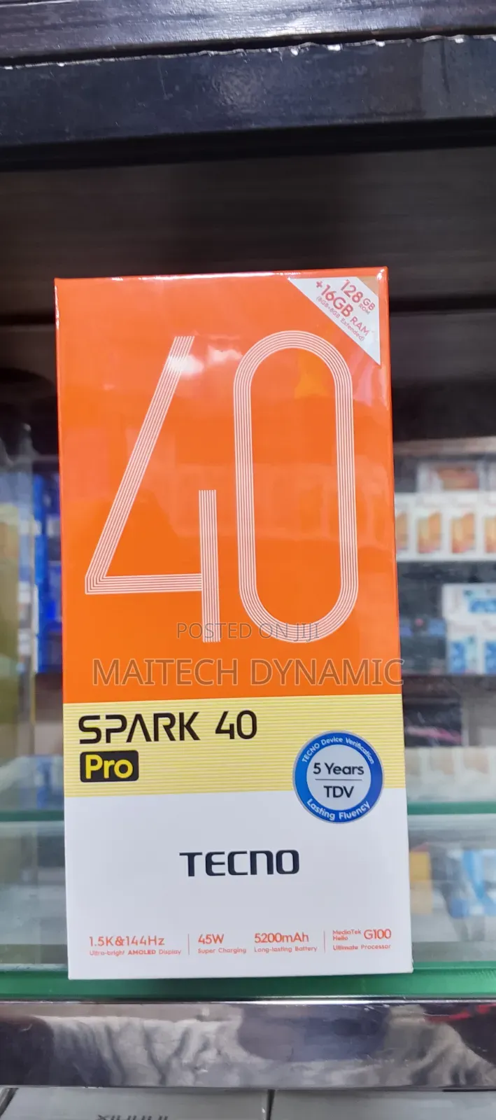 New Tecno Spark 40 Pro 128 GB