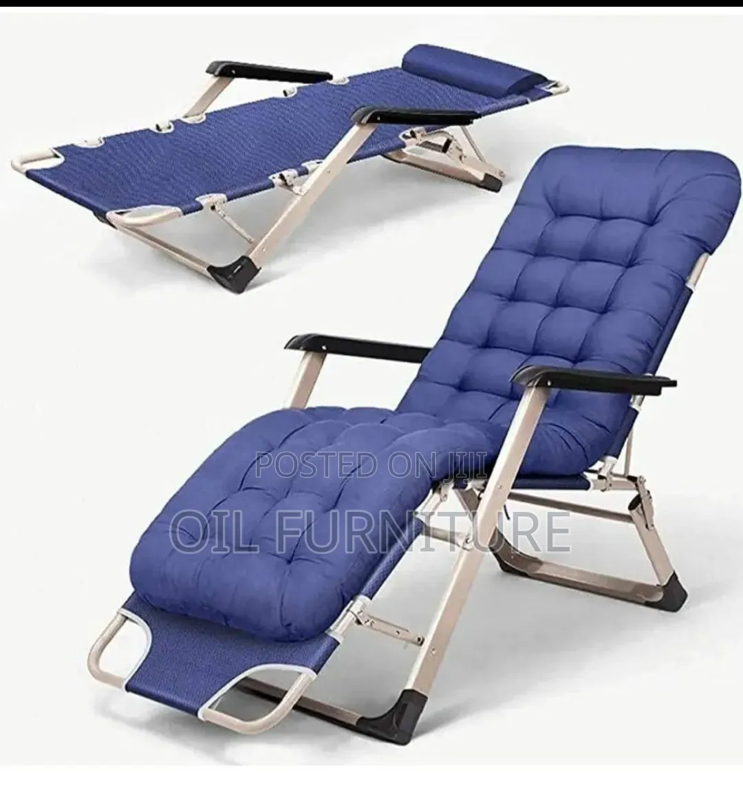 : Premium 2-in-1 Foldable Recliner Chair & Office Nap Bed