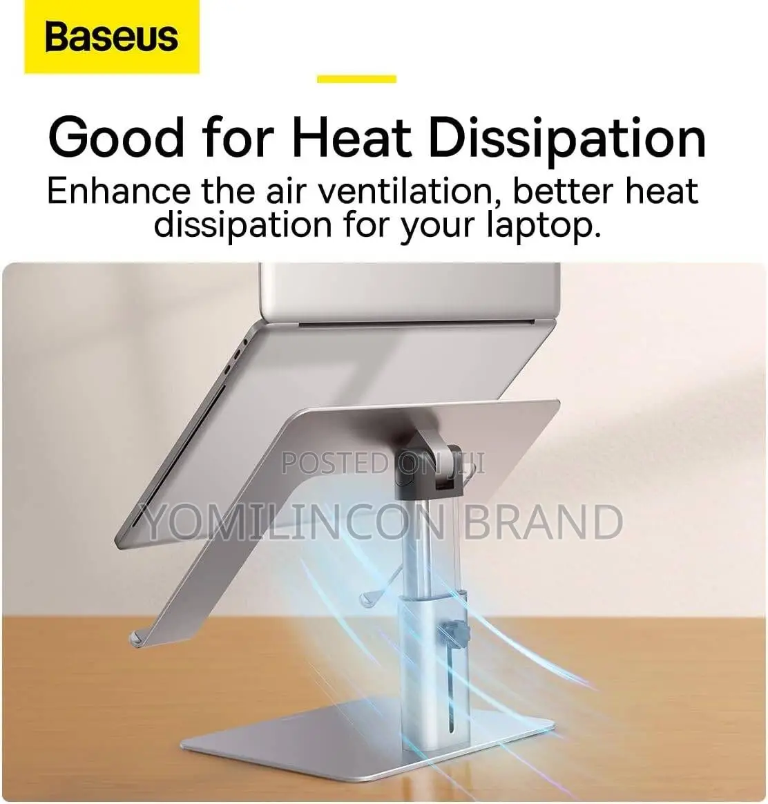 Baseus Metal Adjustable Laptop Stand - White