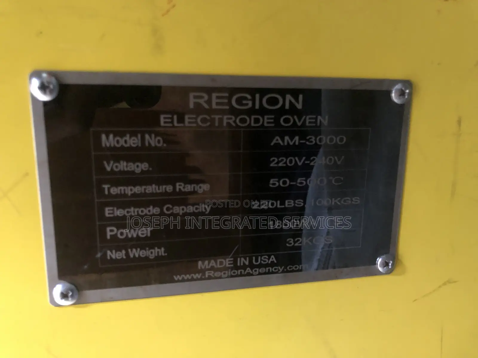 Region Am-3000 Electrode Oven 100kg