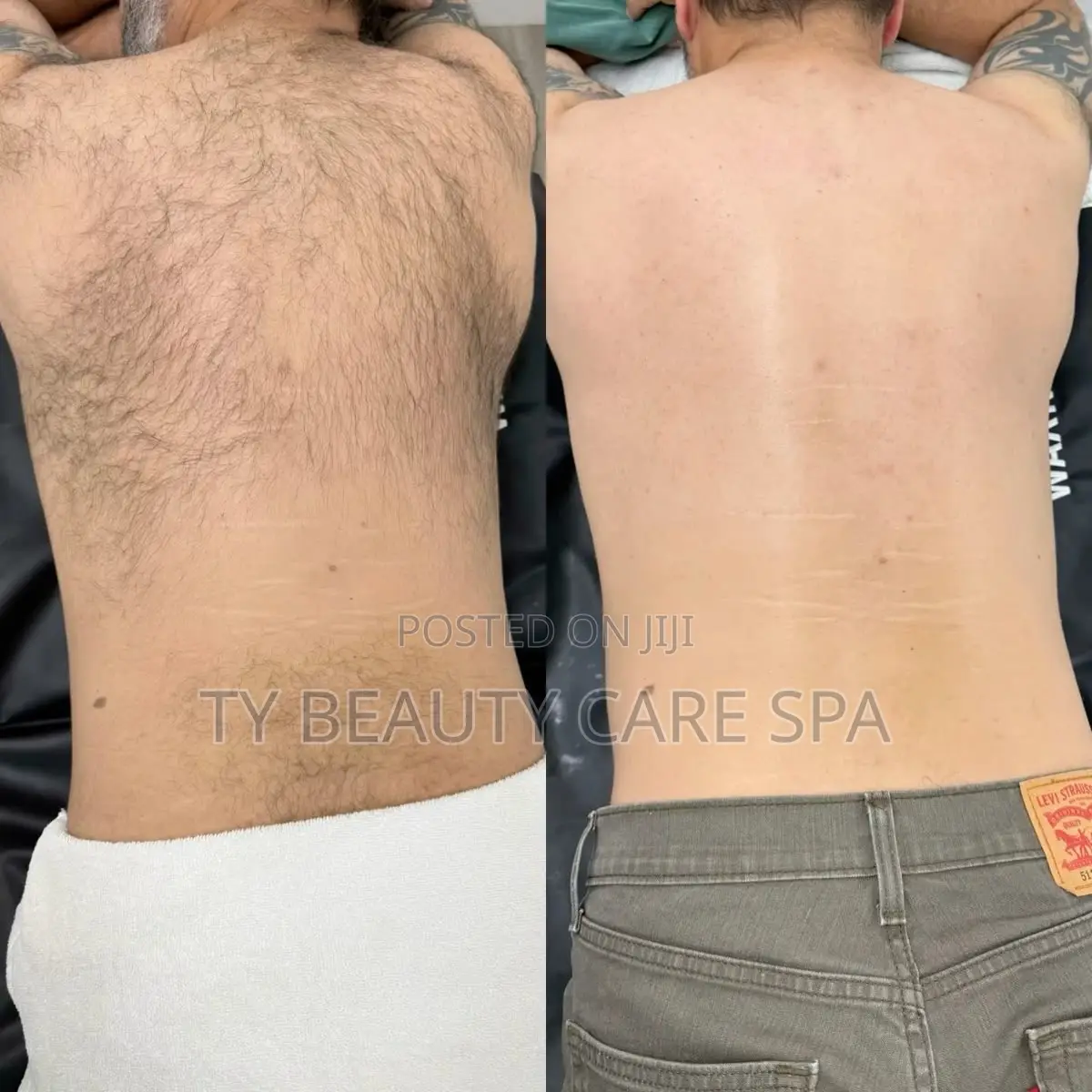 Full Back Waxing Service