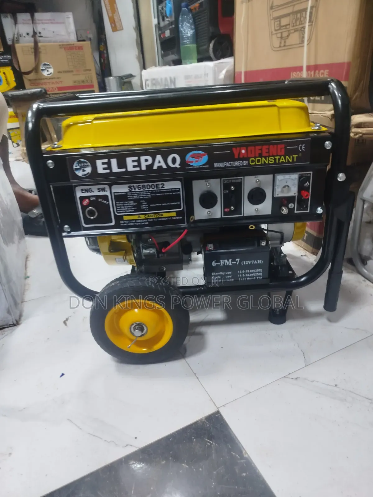 Elepaq Sv6800 4.5kva Electric Start Generator