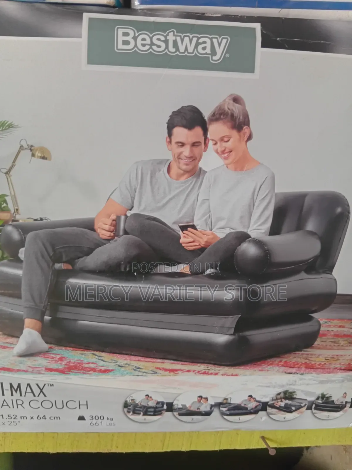 Multi-Purpose Inflatable Double Seater With Bed