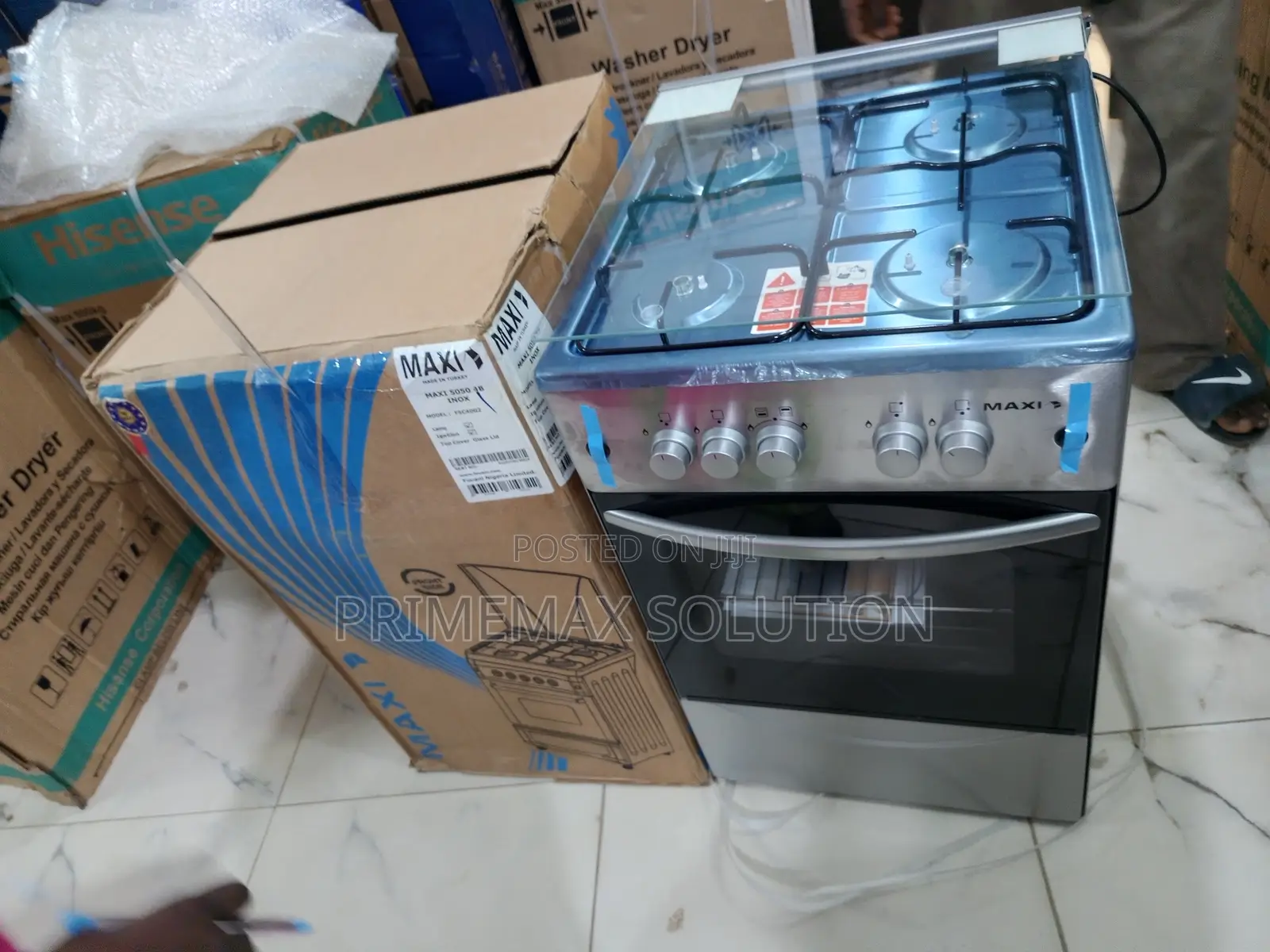 Maxi Cooking Range 4 Burner Gas Cooker Inox Finish