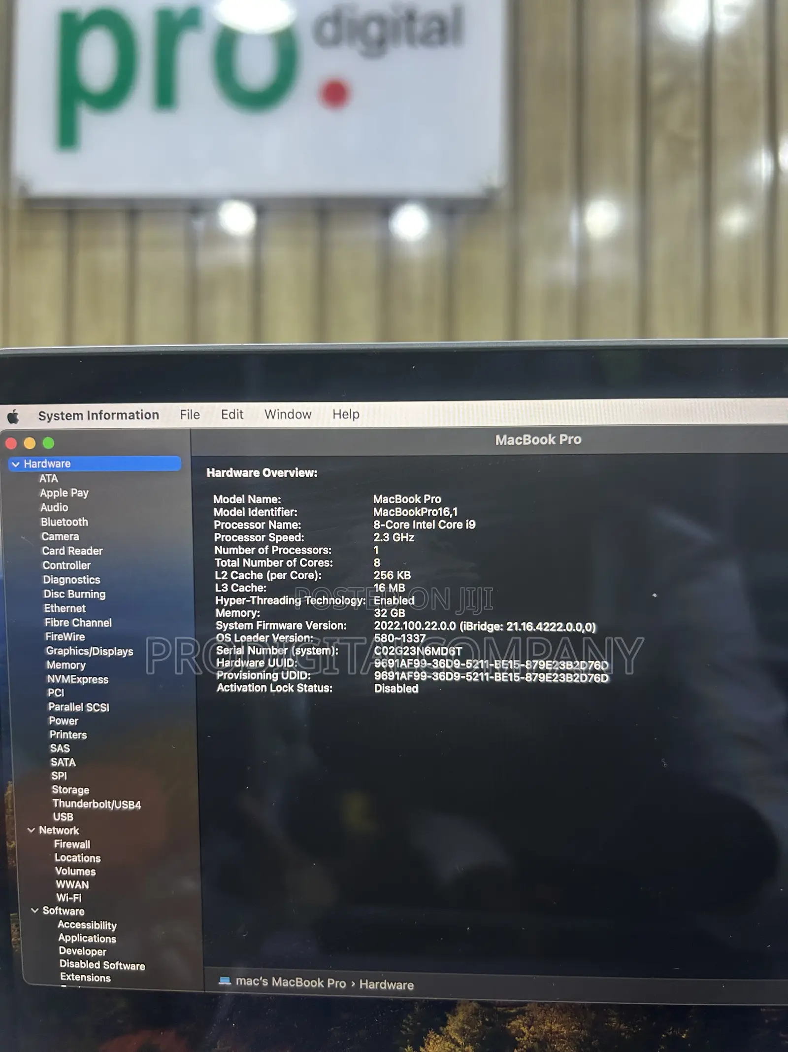 Laptop Apple MacBook Pro 2019 32GB Intel Core i9 SSD 1T