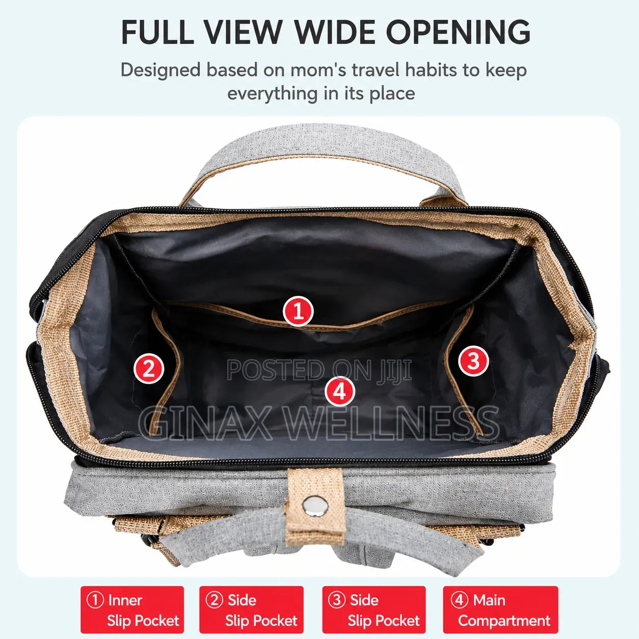 All-in-one Diaper Bag And Baby Bed Backpack With Compartments