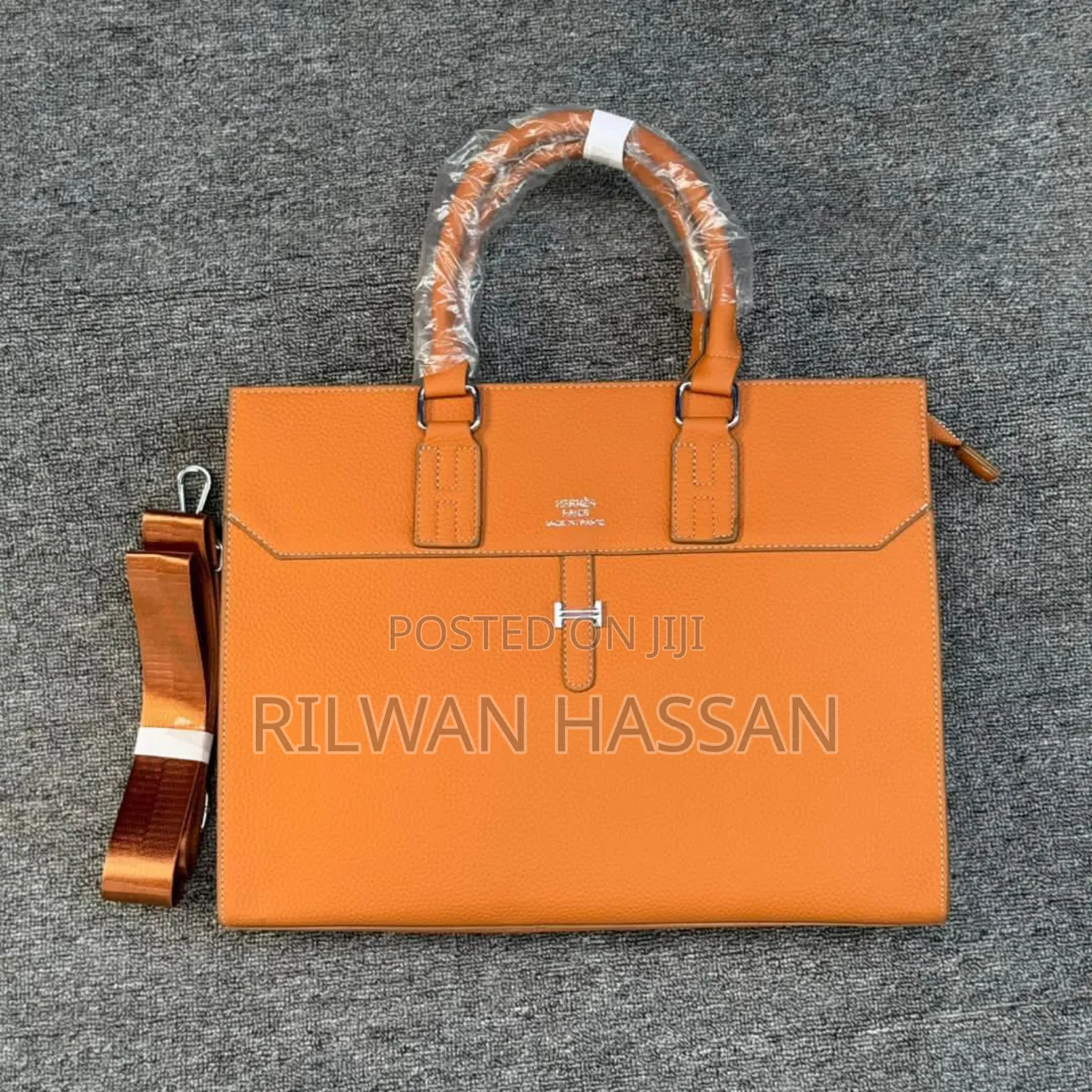 Hermes Genuine Leather Laptop Bag