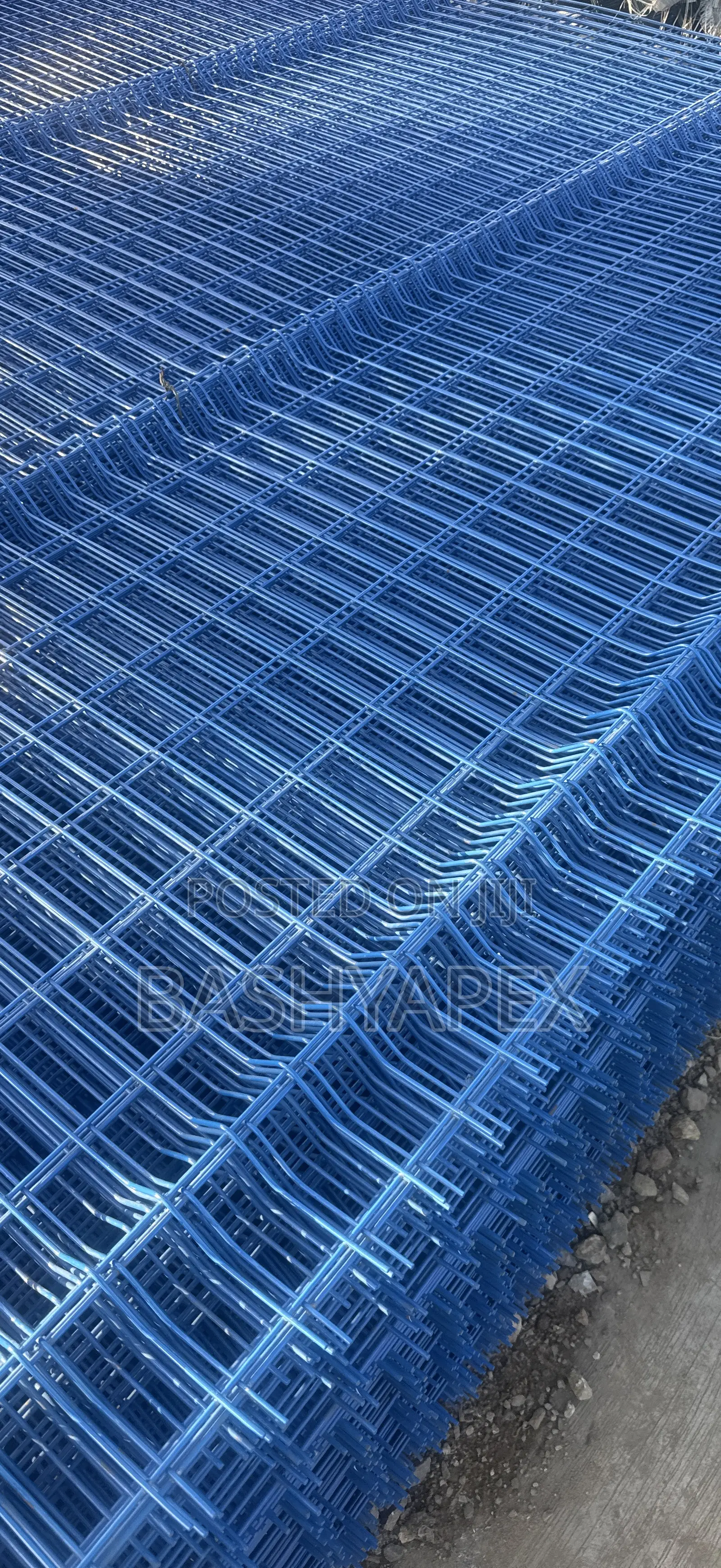 Anti-Finger 2x4(Finger) Panel Mesh Wire Black Green Blue With Pole
