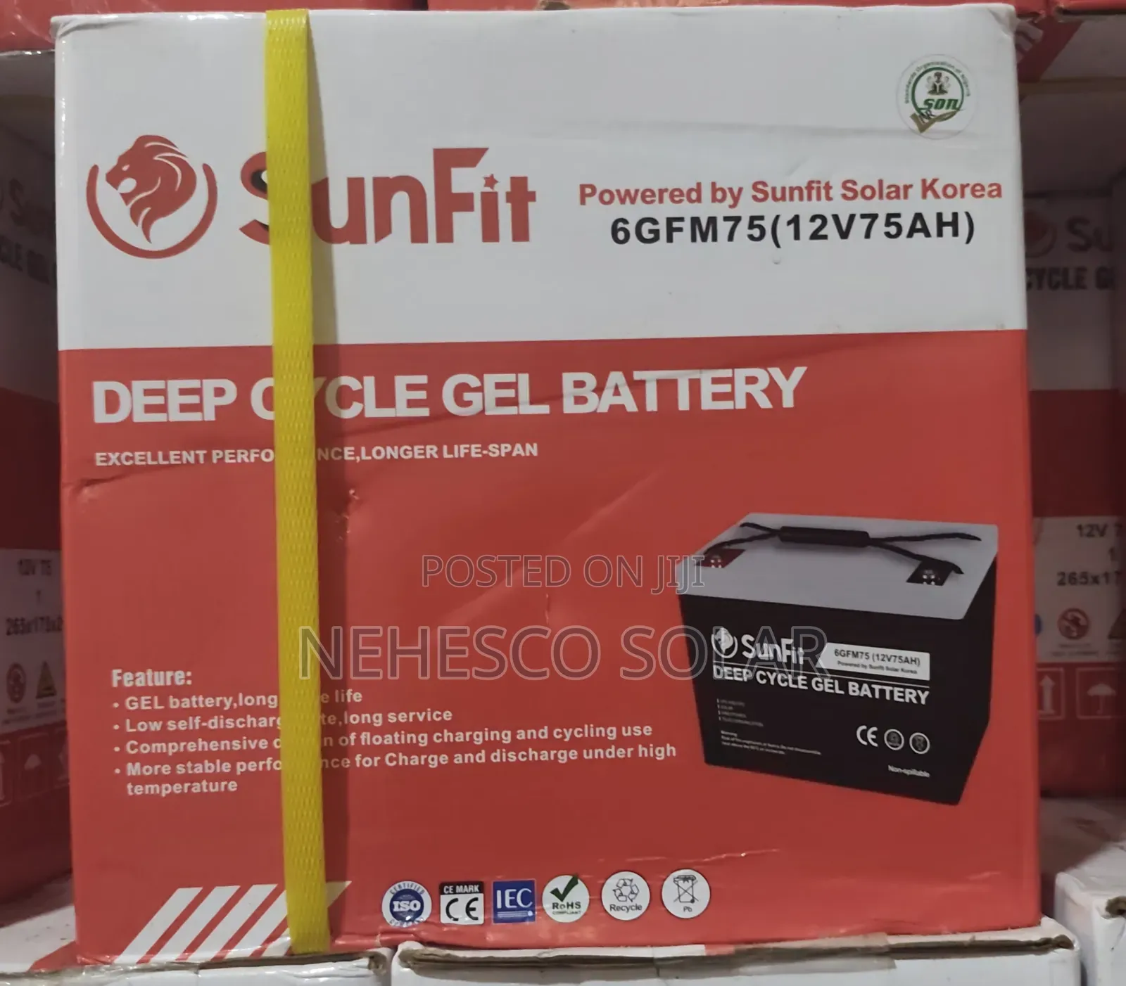 Affordable Sunfit 75ah Battery for Solar Inverter