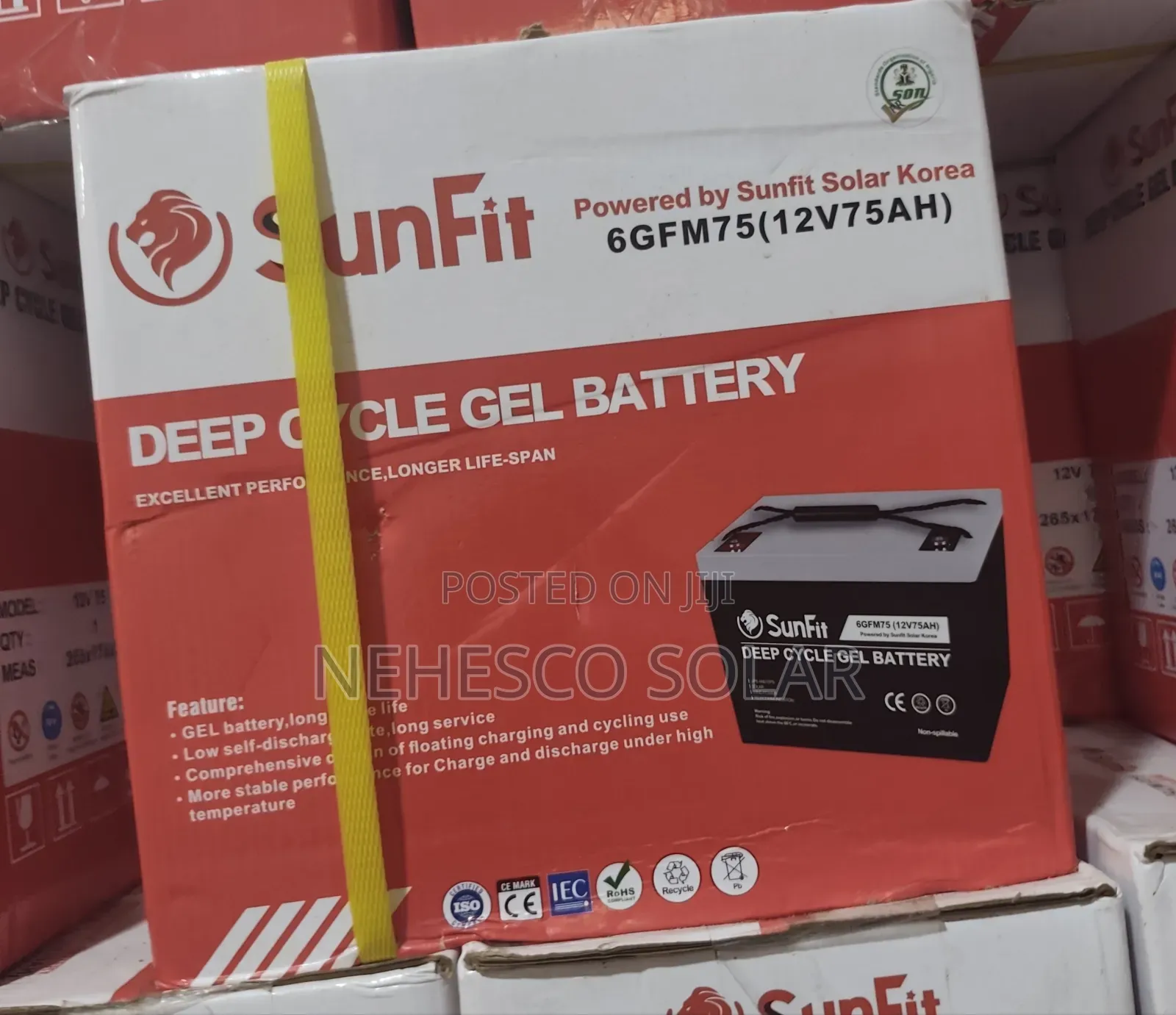 Durable Sunfit 75ah Deep Cycle Battery – Built to Last