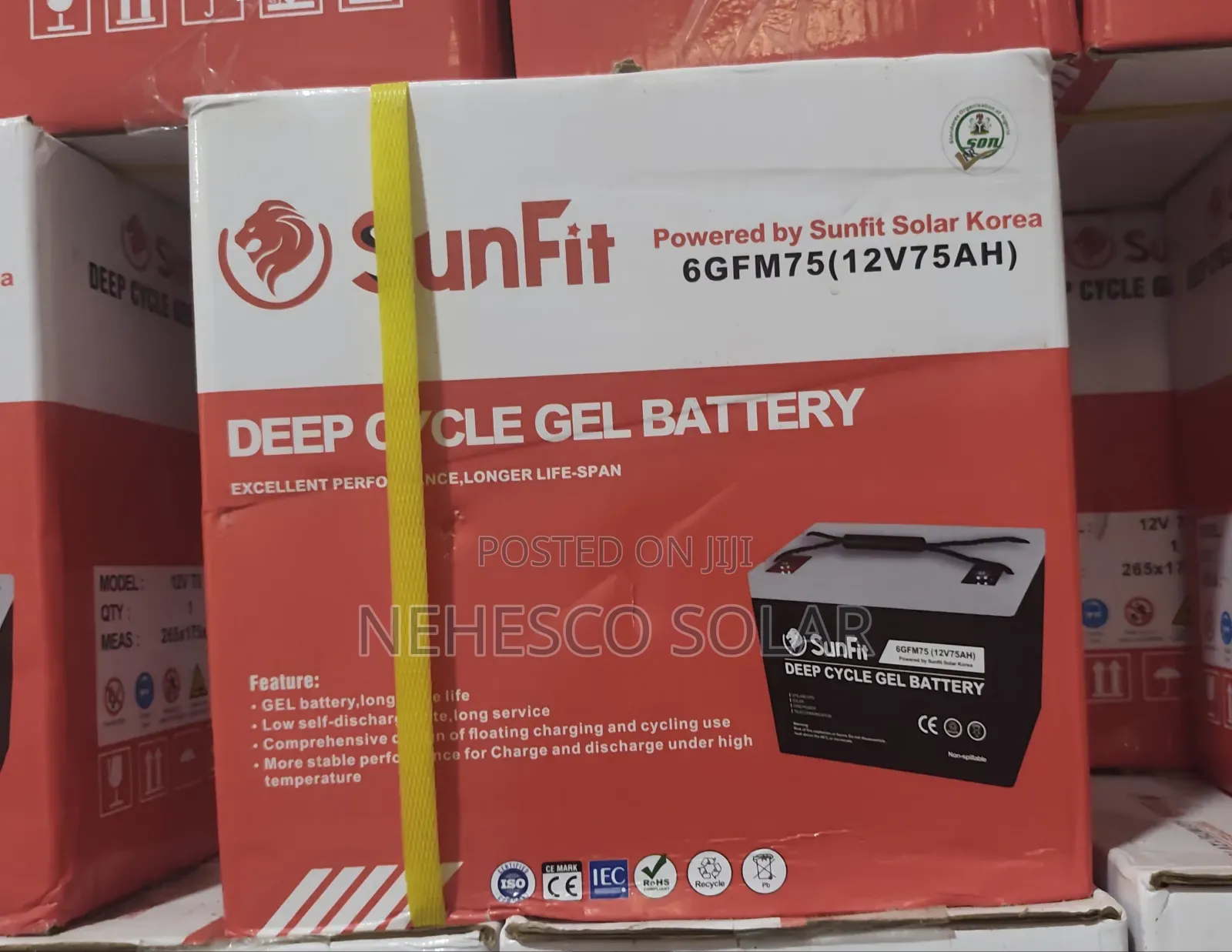Sunfit 75ah/12v Deep Cycle Battery – Quality You Can Trust