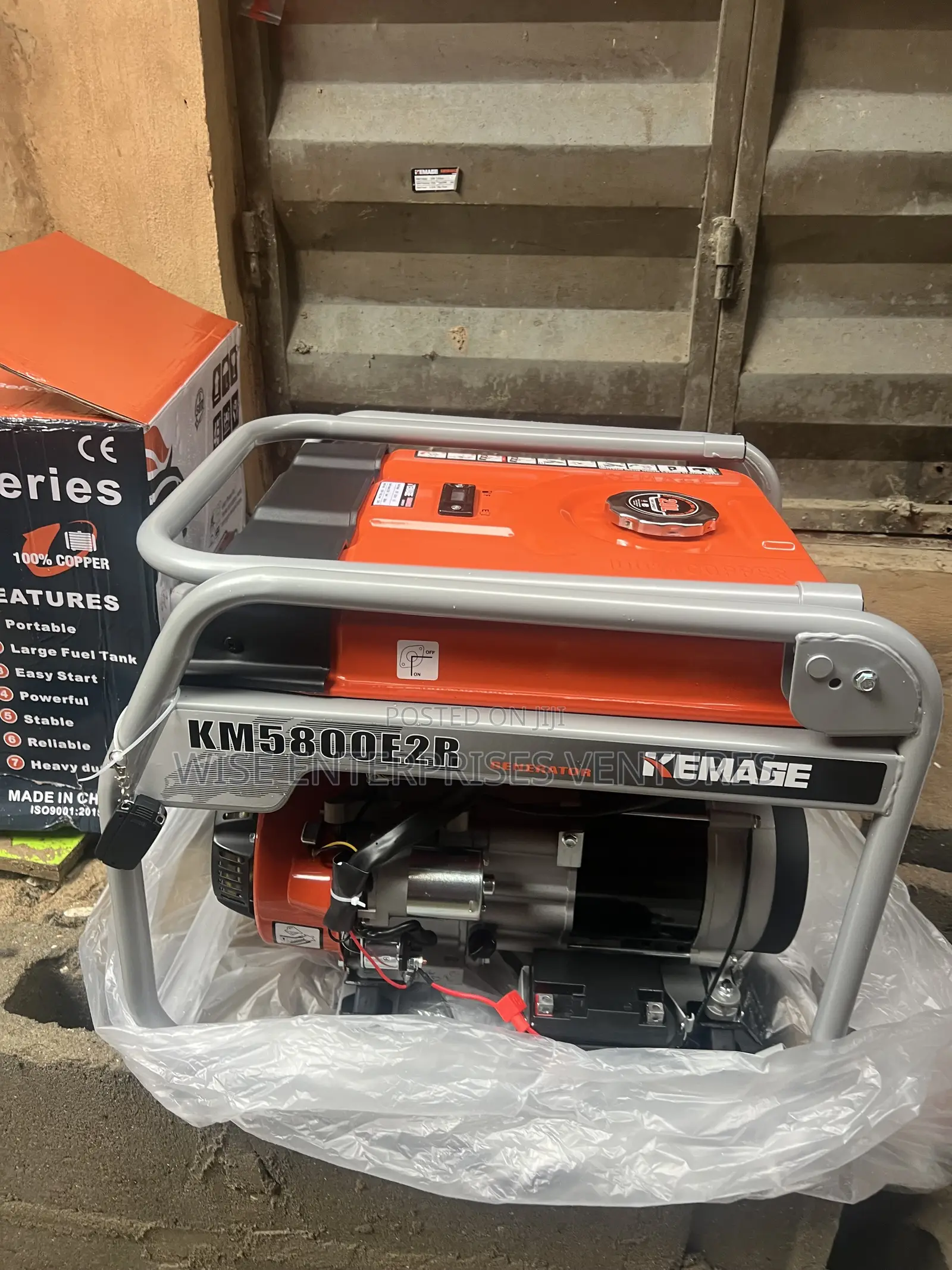 58000e2r 5.5kva Remote Control Key Starter Generator
