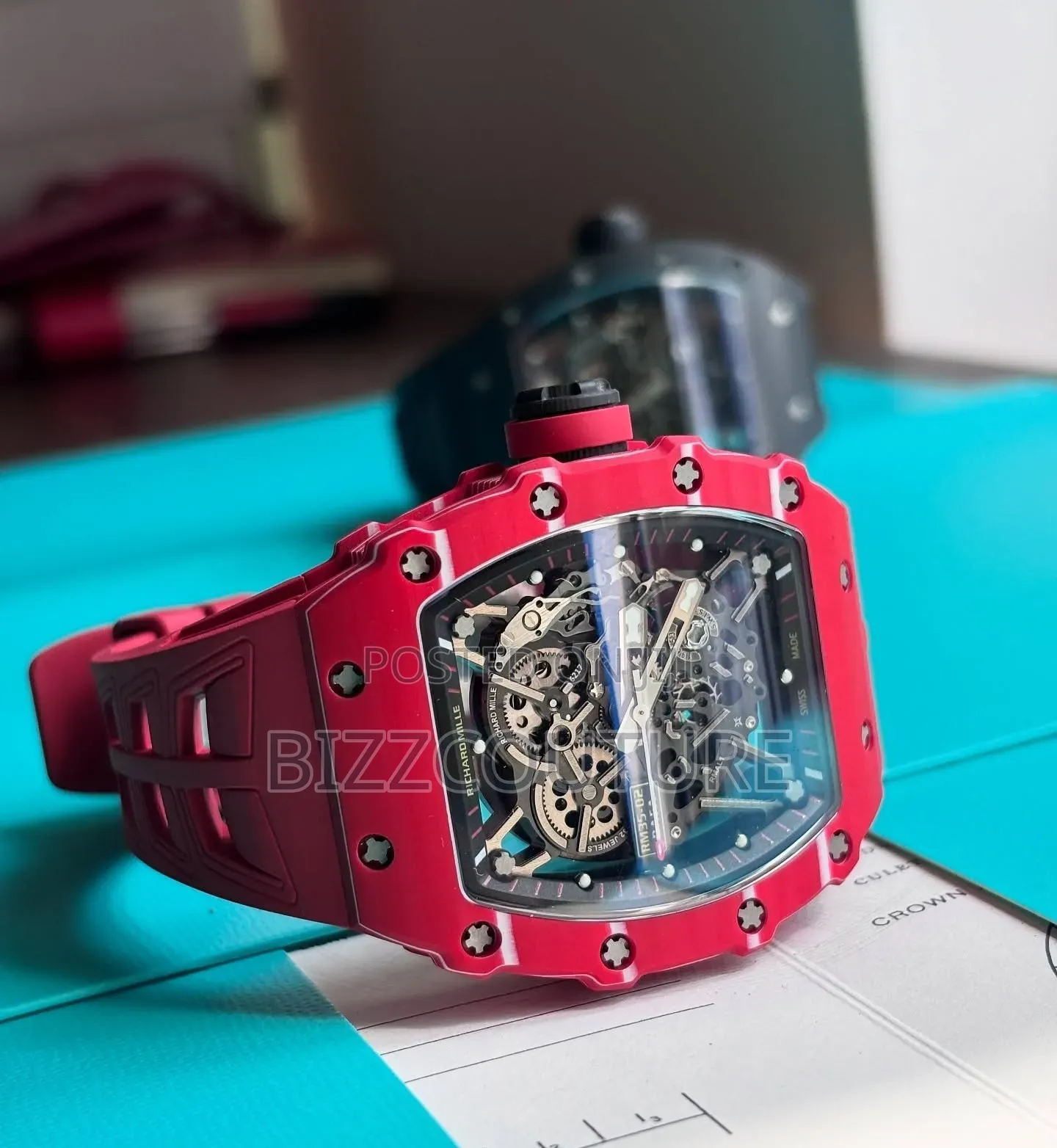 Super Clone Richard Mille Rafeael Nadal Rubber Strap Available Instore