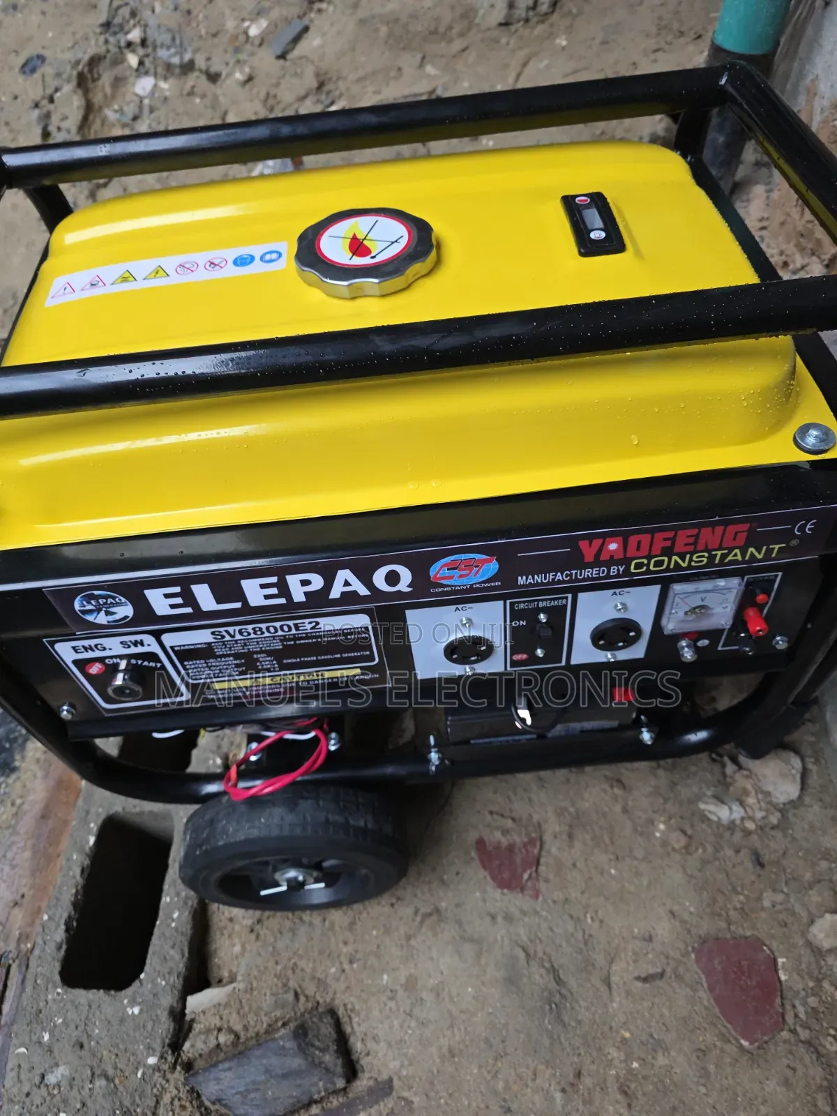 This Is Elepaq Constant Petrol Generator 4.5kva 100%Copper Coil