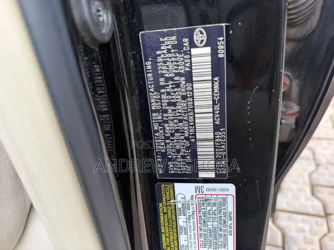 Toyota Camry 2008 Black