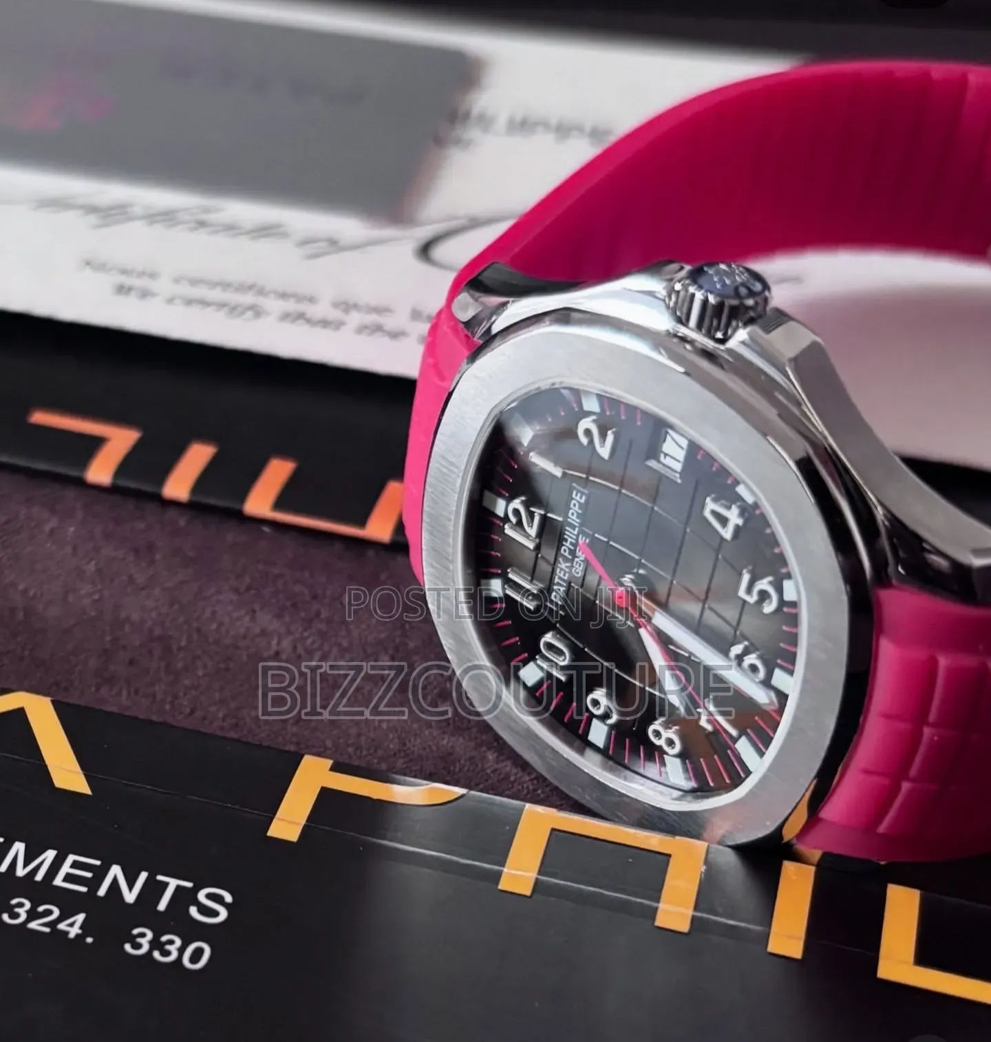 Super Clone Patek Philippe Rubber Strap Watch Available in Store