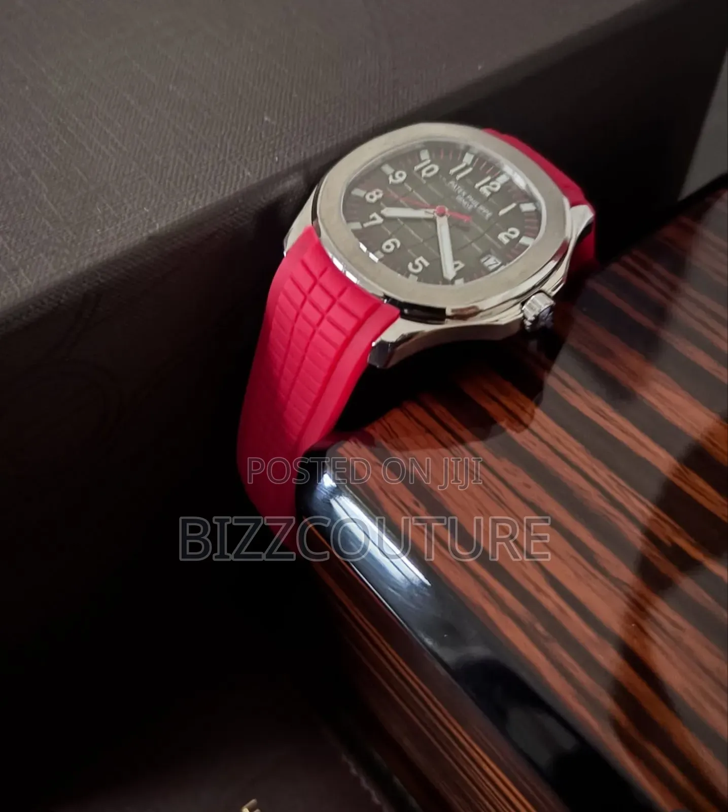 Super Clone Patek Philippe Rubber Strap Watch Available in Store