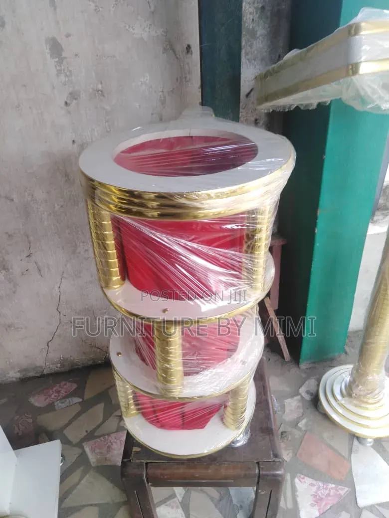 Luxury Rolling Church Offering Baskets (Gold Purple Set)