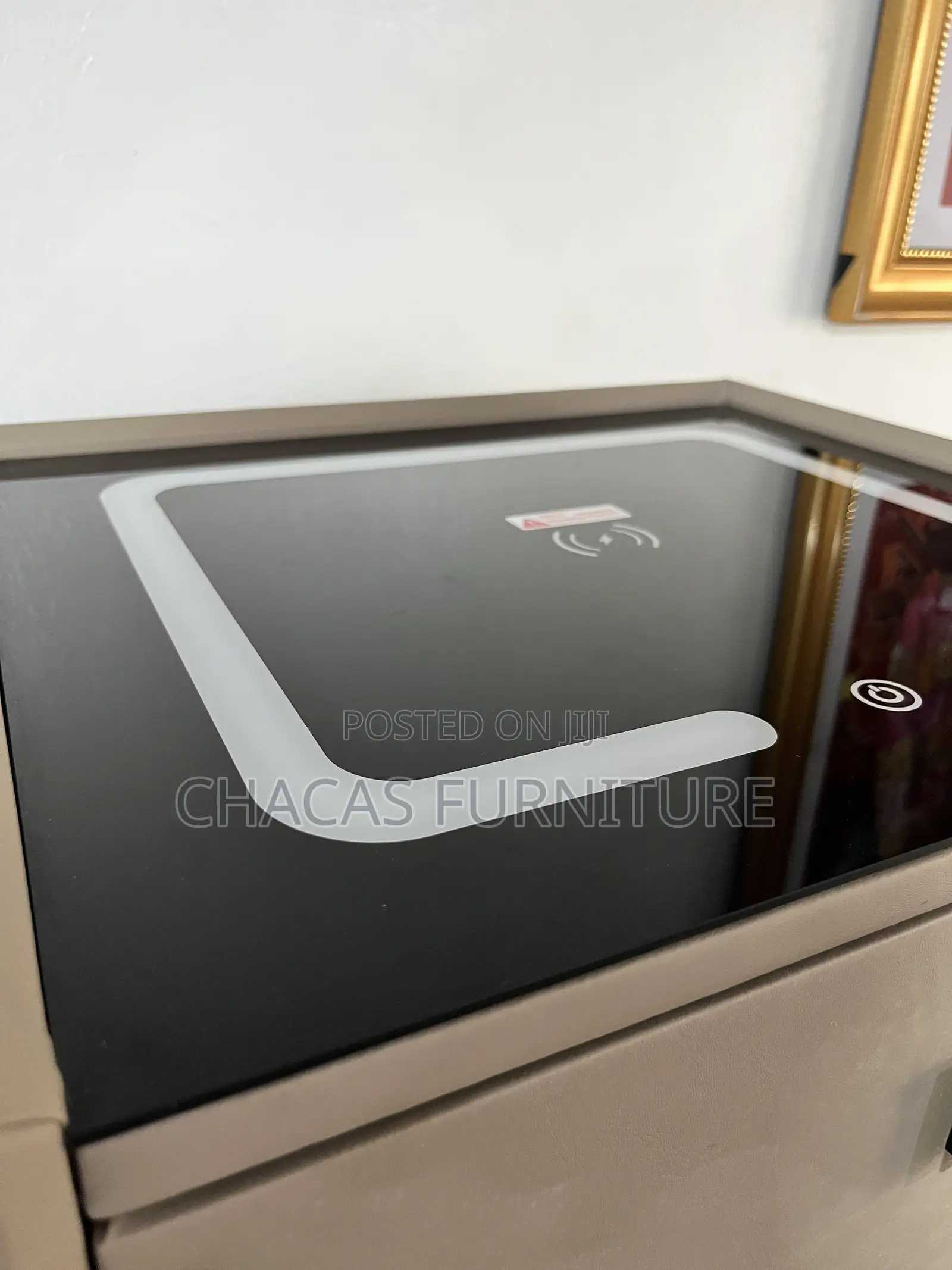Premium Smart Nightstand With Bluetooth Speaker – Sleek Grey