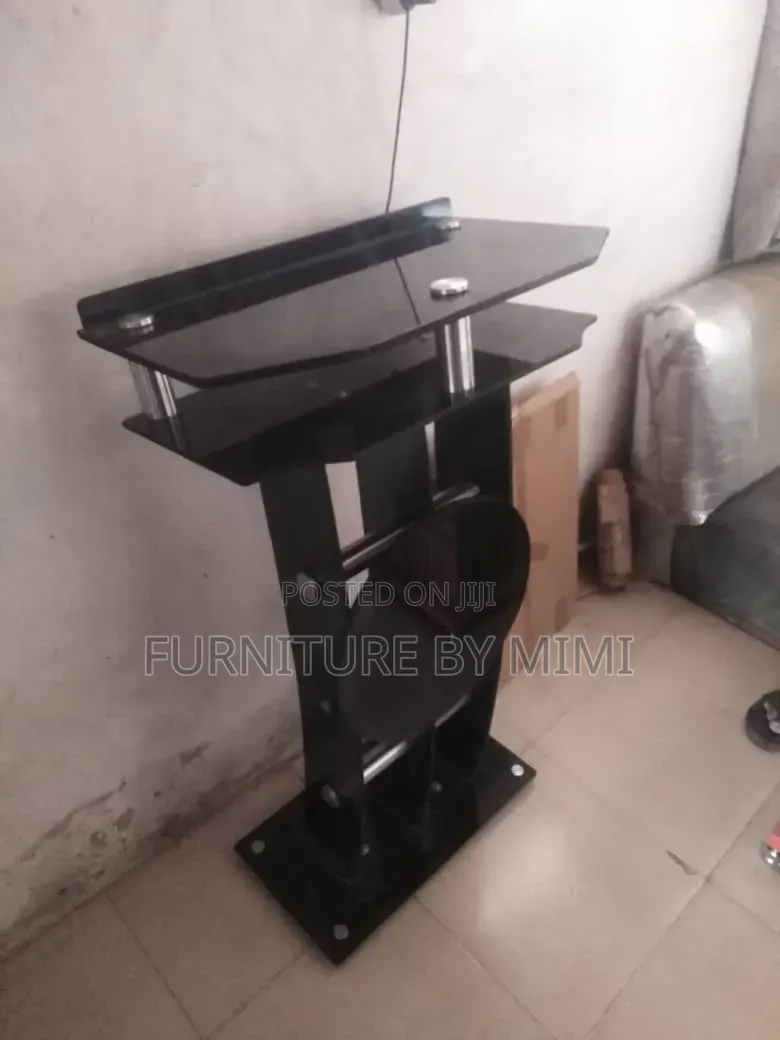 Executive White Gold Modern Church Pulpit - Premium Quality